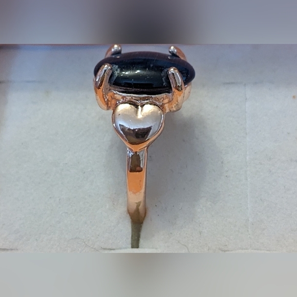 New Blue Cat’s Eye Ring Gold Tone Statement Ring Retro Cocktail Jewelry, T1B8C - Picture 2 of 3